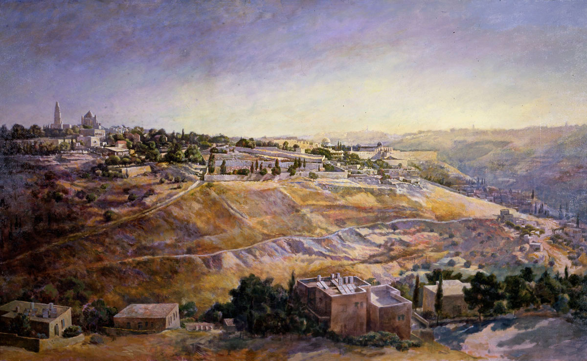 מארק ינאי - הר ציון, מבט מאבו־טור 