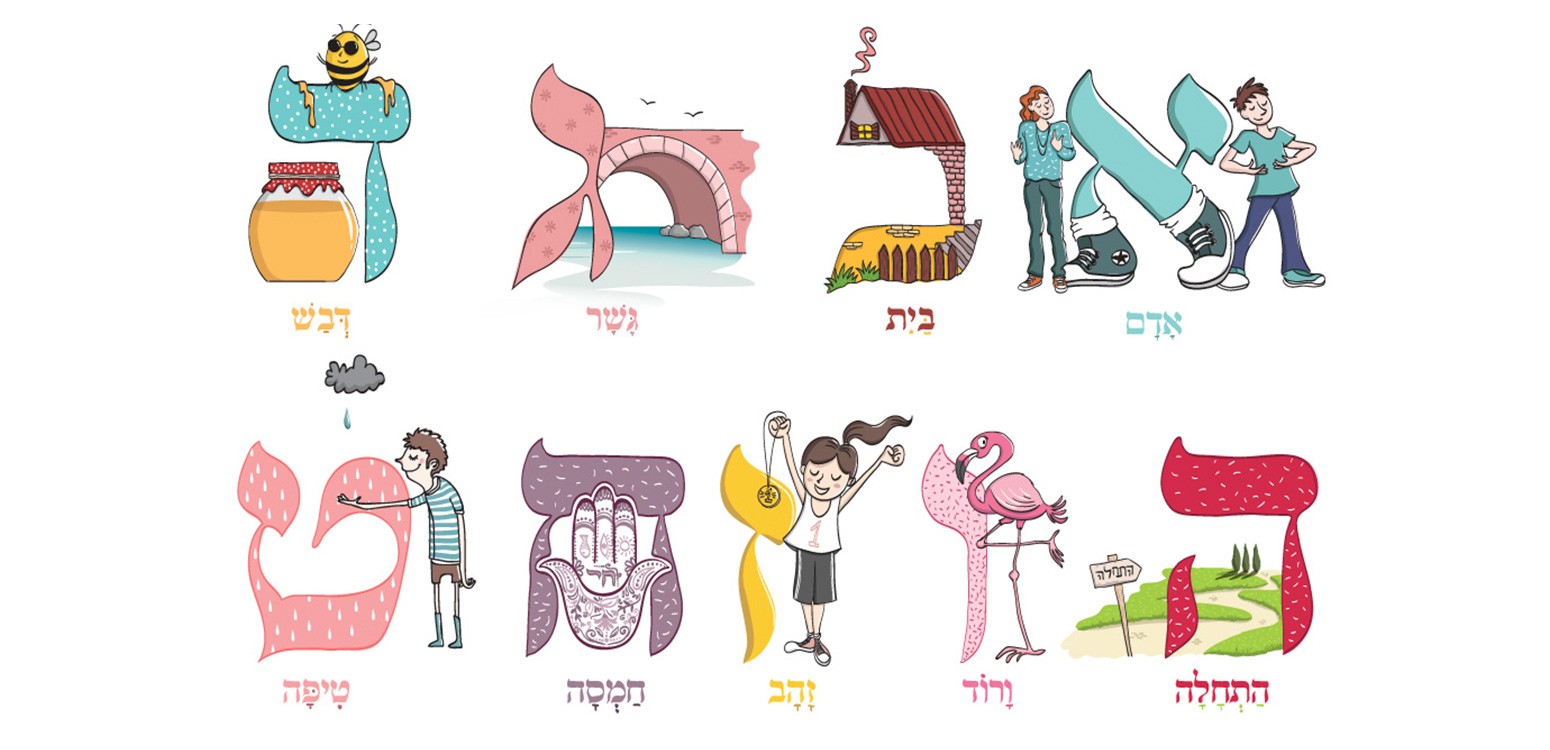 Download Beit Avi Chai’s Beautiful Aleph-Bet Poster!